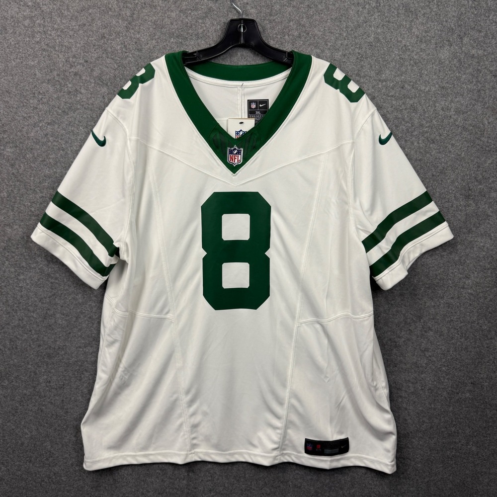 Nike NFL New York Jets Aaron Rodgers 8 Jersey Mens 3XL White Green 31NM-08EV-9ZF